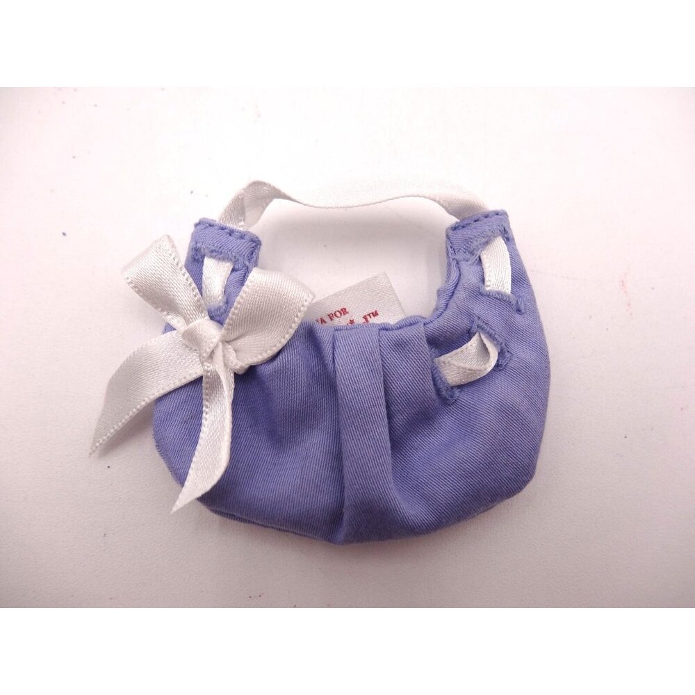 American Girl Doll 2008 Springtime Sundress Sateen Fabric Purse with Whit Ribbon